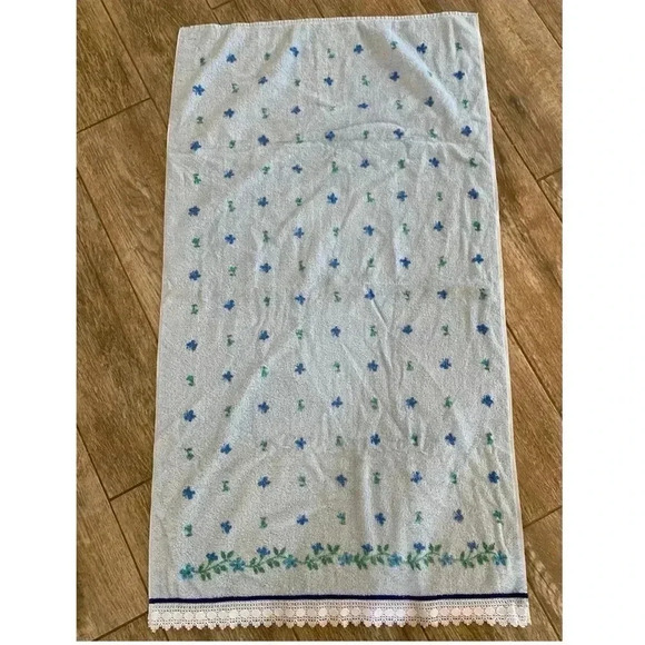 Lot Of 4 Vintage MCM 60s Towels Various - Picture 2 of 8